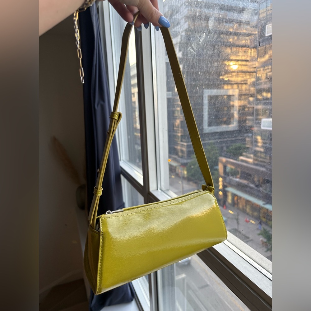 Zara Vibrant Yellow Shoulder Bag